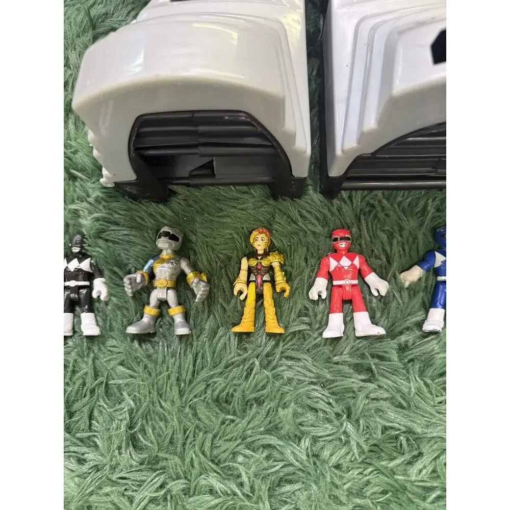 Power Rangers Wild Force Megazord Playset with 6 Imaginext Action Figures Lot